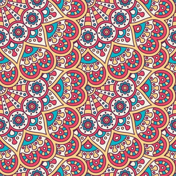 etnik çiçek seamless modeli