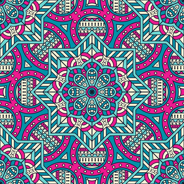 etnik çiçek seamless modeli