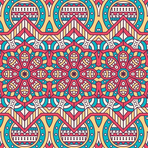 etnik çiçek seamless modeli