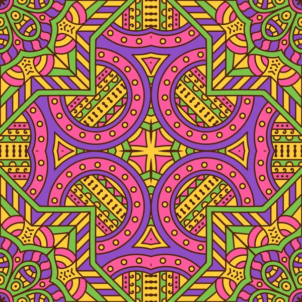 etnik çiçek seamless modeli