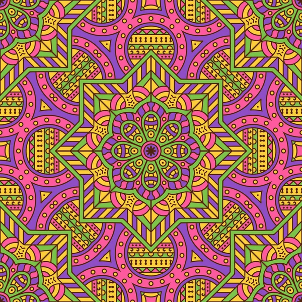 etnik çiçek seamless modeli