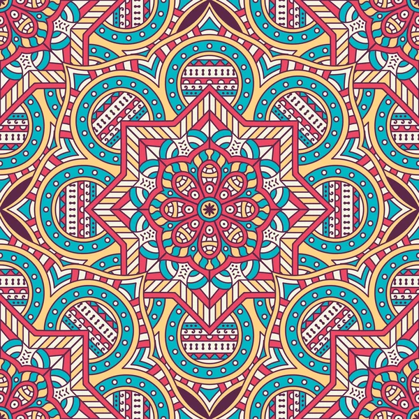 etnik çiçek seamless modeli