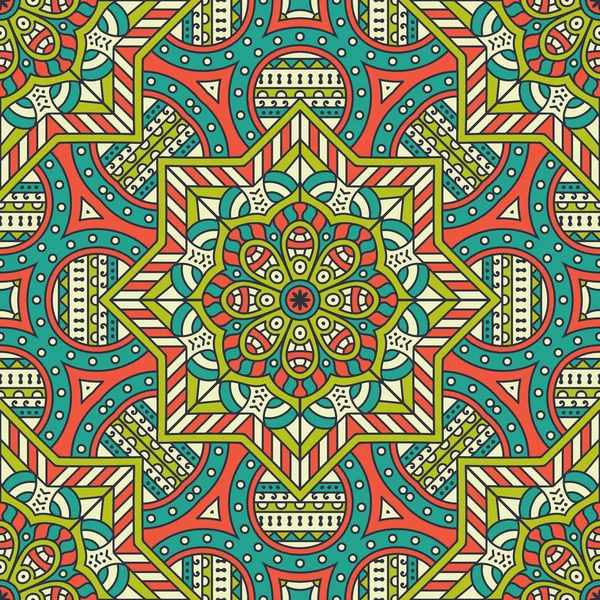 etnik çiçek seamless modeli