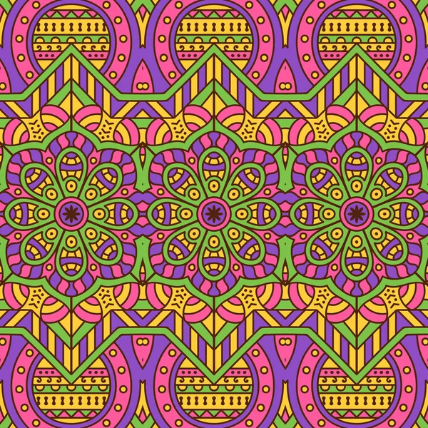 etnik çiçek seamless modeli