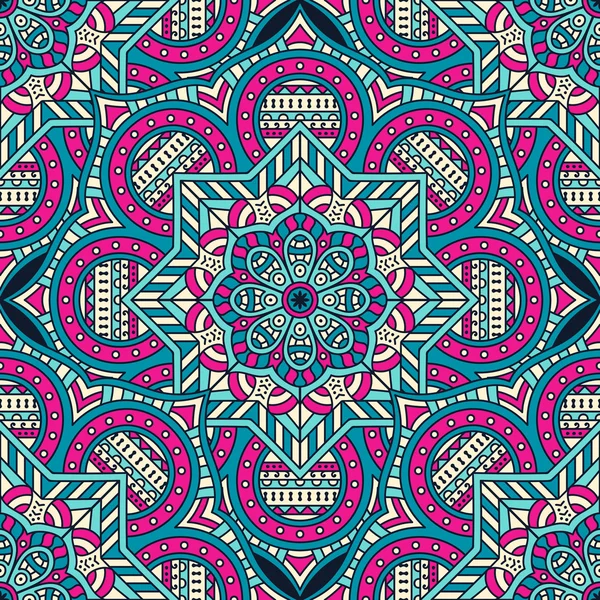 etnik çiçek seamless modeli