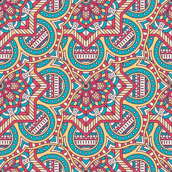 etnik çiçek seamless modeli