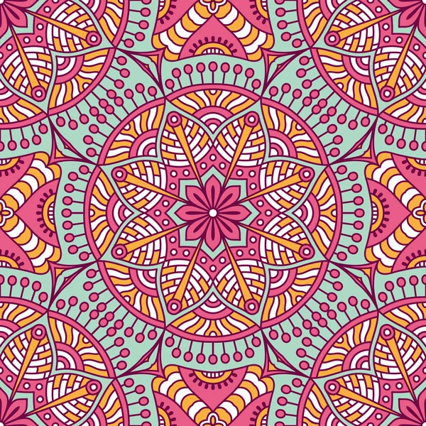 etnik çiçek seamless modeli