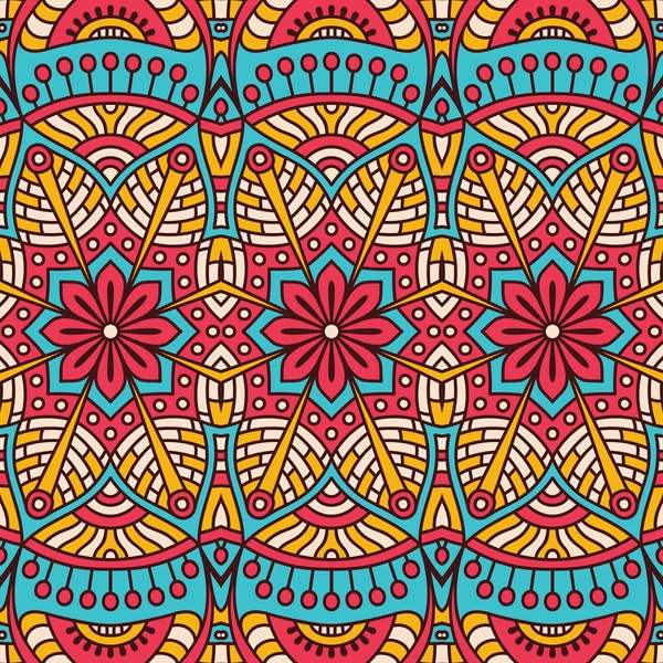 etnik çiçek seamless modeli