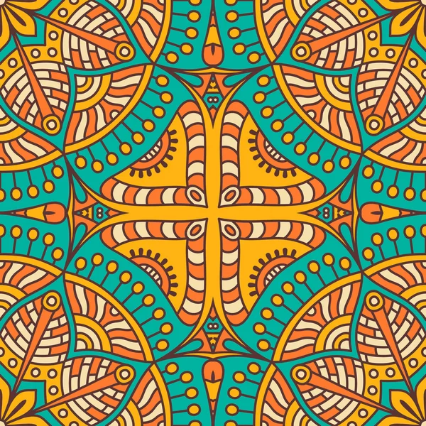 etnik çiçek seamless modeli