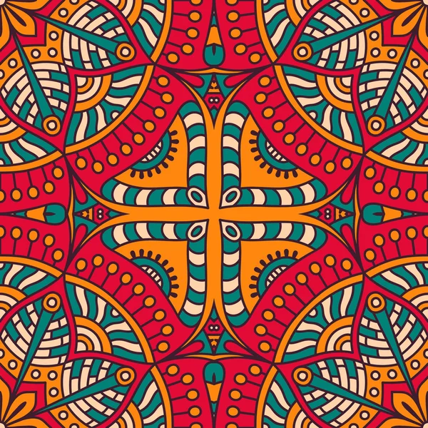 etnik çiçek seamless modeli