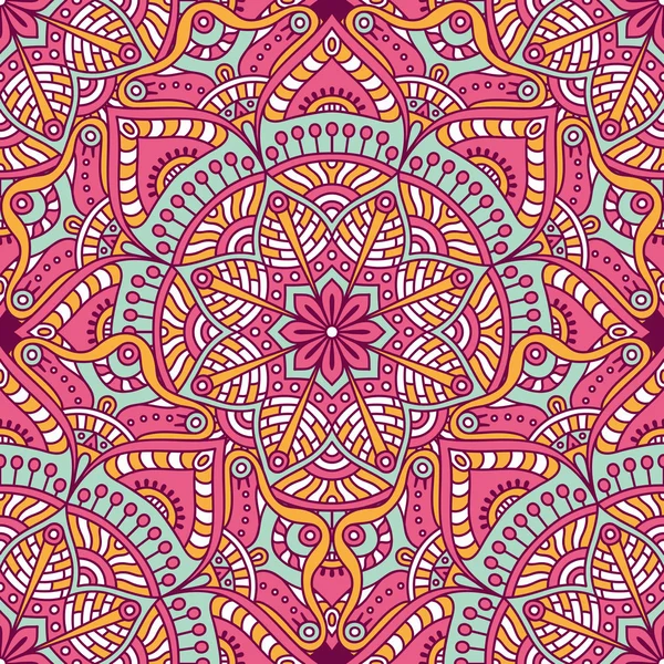 etnik çiçek seamless modeli