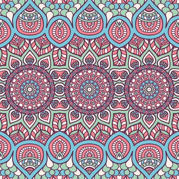 etnik çiçek seamless modeli