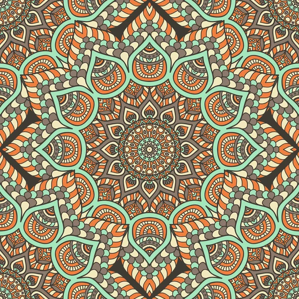 etnik çiçek seamless modeli