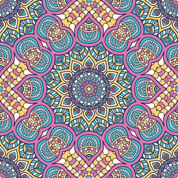 etnik çiçek seamless modeli