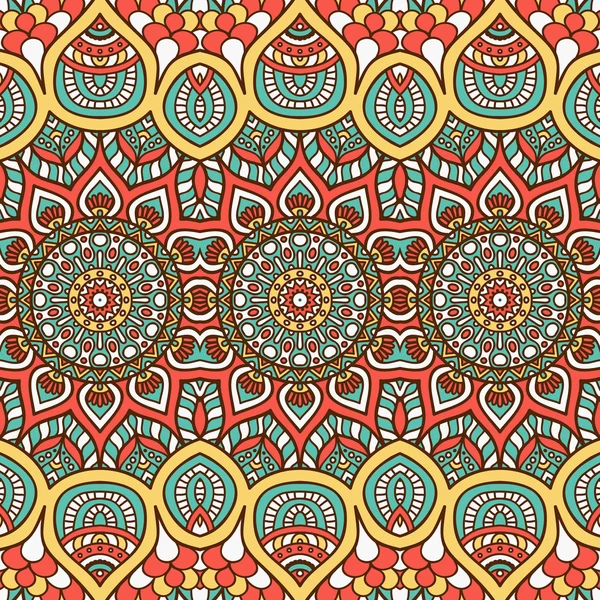 etnik çiçek seamless modeli