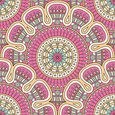 etnik çiçek seamless modeli