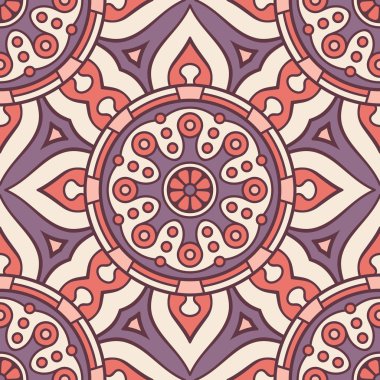 etnik çiçek seamless modeli