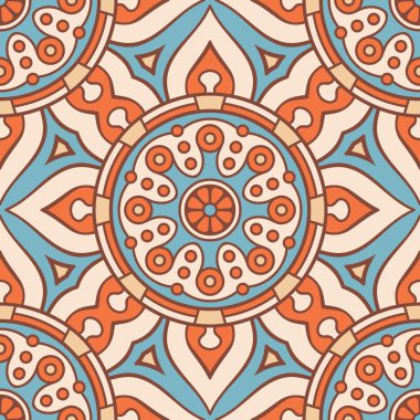 etnik çiçek seamless modeli