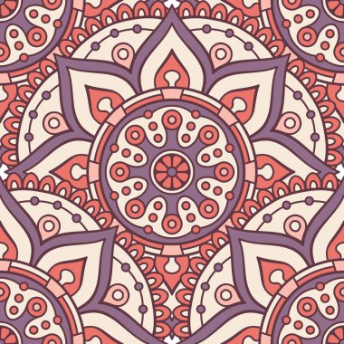 etnik çiçek seamless modeli