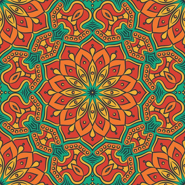 etnik çiçek seamless modeli