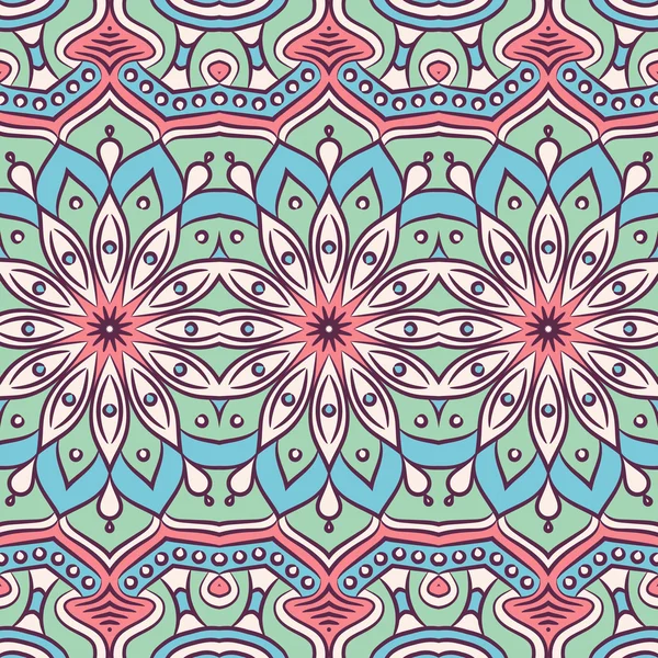 etnik çiçek seamless modeli