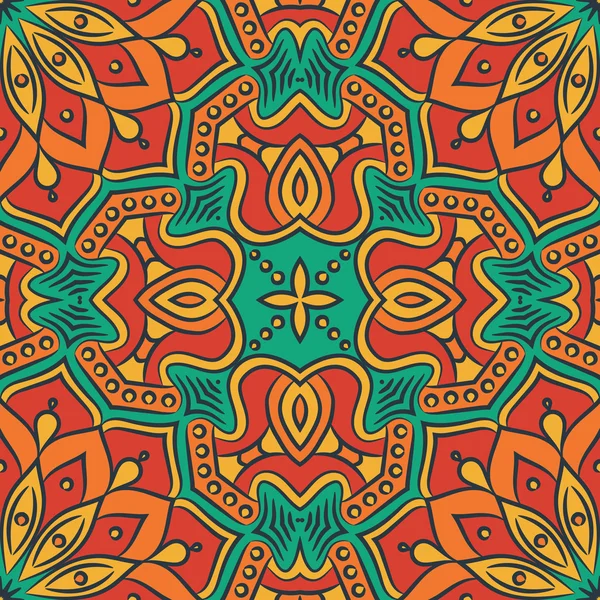 etnik çiçek seamless modeli