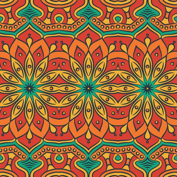 etnik çiçek seamless modeli