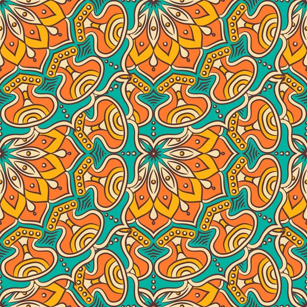 etnik çiçek seamless modeli