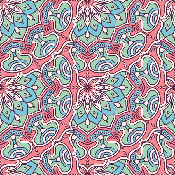 etnik çiçek seamless modeli