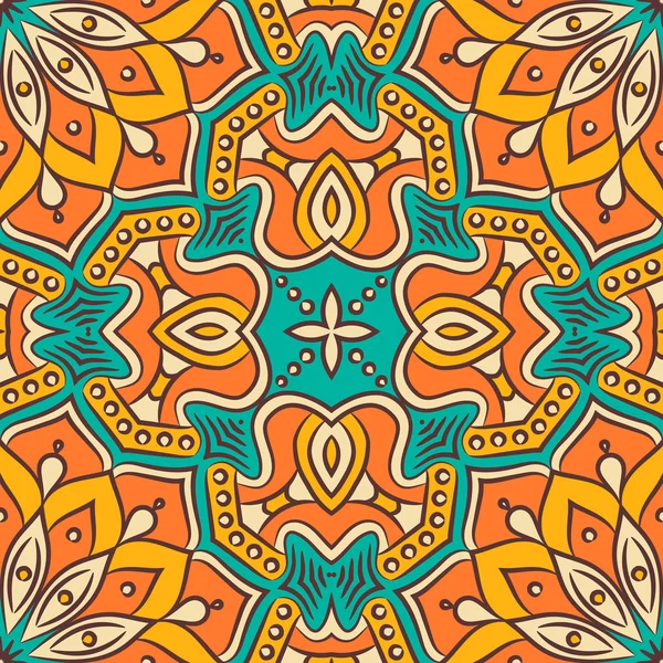 etnik çiçek seamless modeli