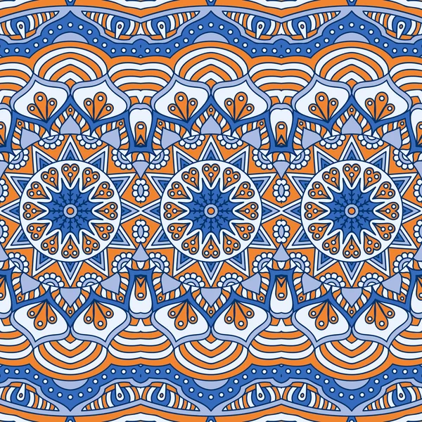 etnik çiçek seamless modeli