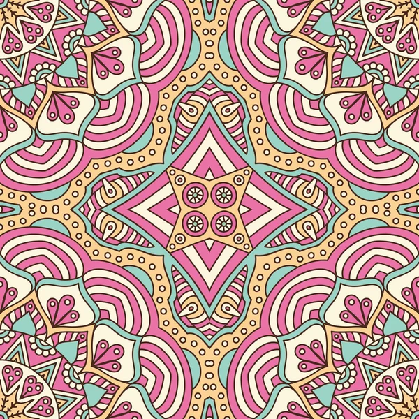 etnik çiçek seamless modeli