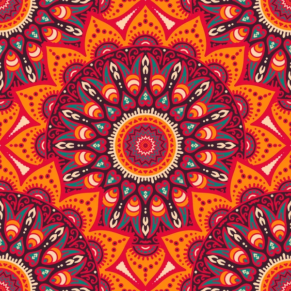 etnik çiçek seamless modeli