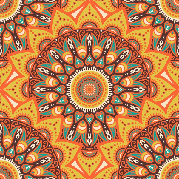 etnik çiçek seamless modeli