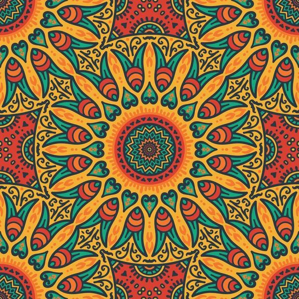 etnik çiçek seamless modeli