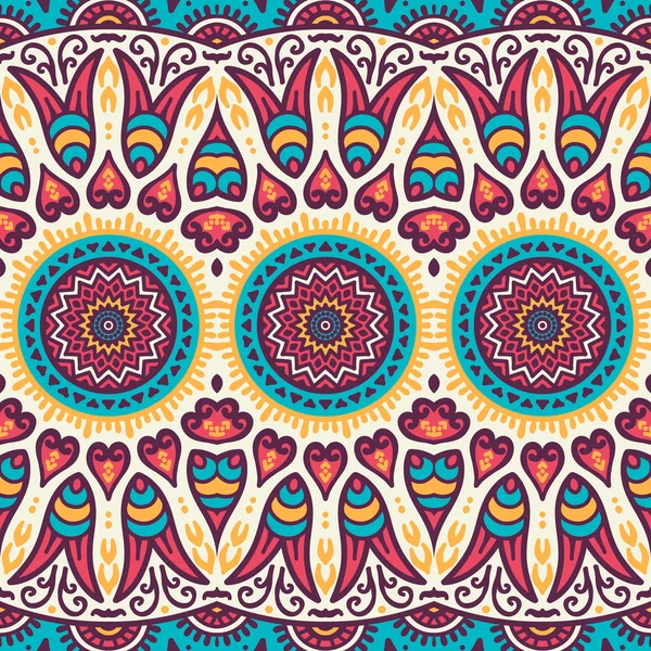 etnik çiçek seamless modeli