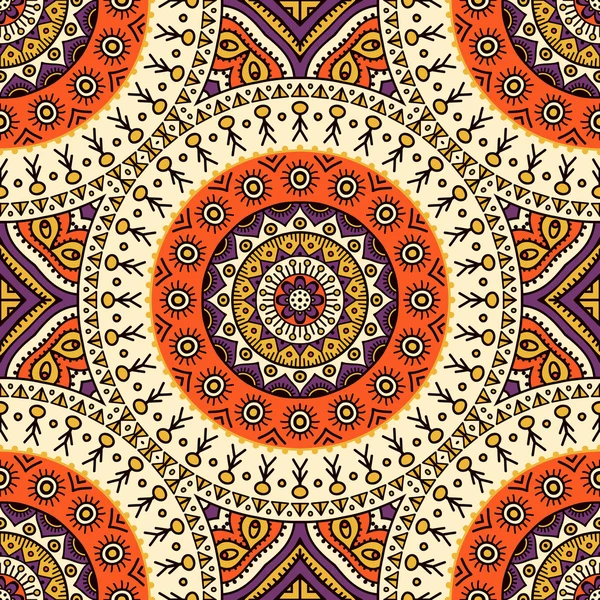 etnik çiçek seamless modeli