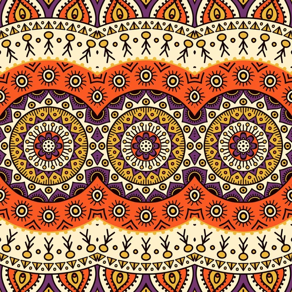 etnik çiçek seamless modeli