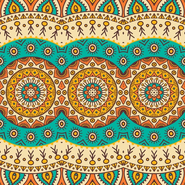 etnik çiçek seamless modeli