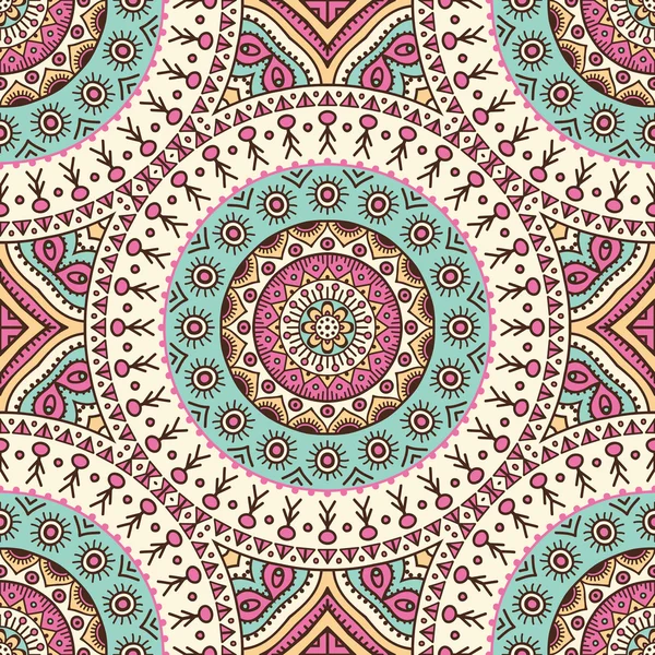 etnik çiçek seamless modeli