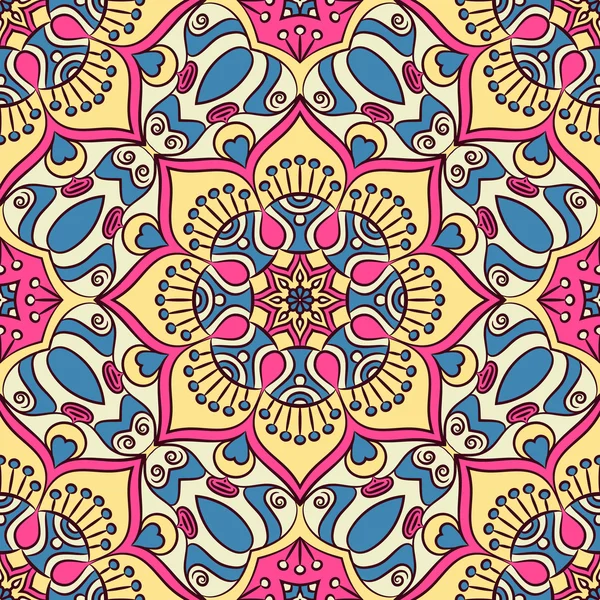 etnik çiçek seamless modeli