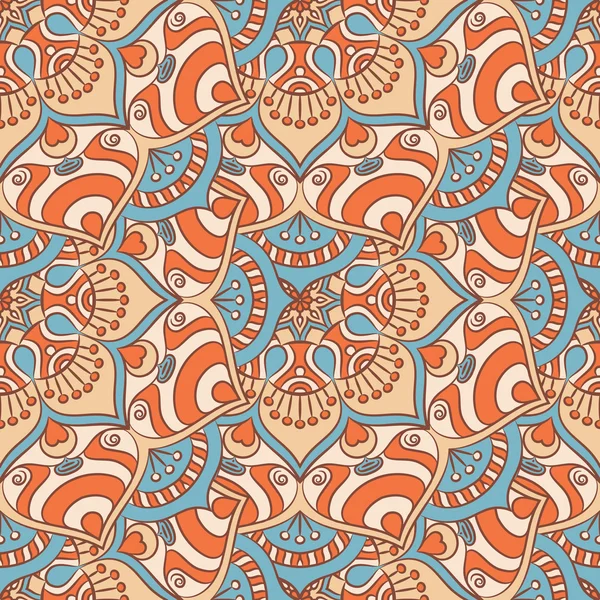 etnik çiçek seamless modeli