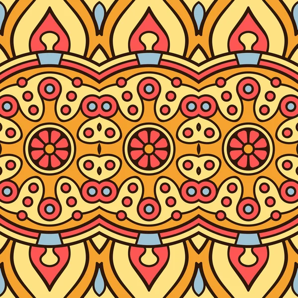 etnik çiçek seamless modeli