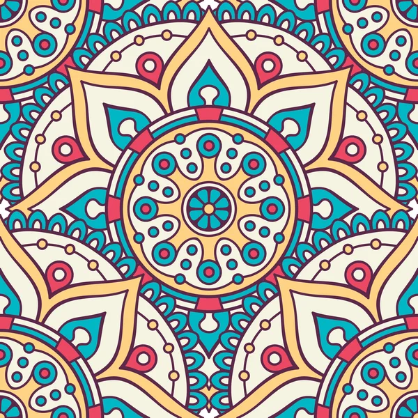 etnik çiçek seamless modeli