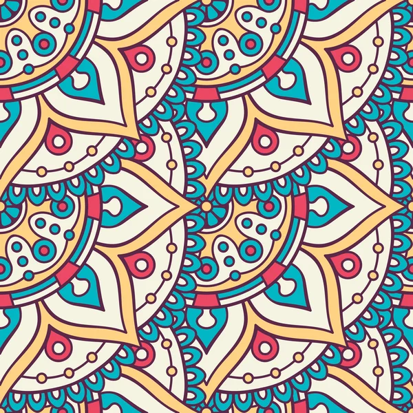 etnik çiçek seamless modeli