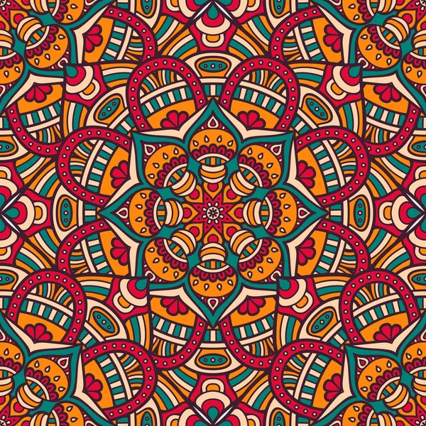 etnik çiçek seamless modeli