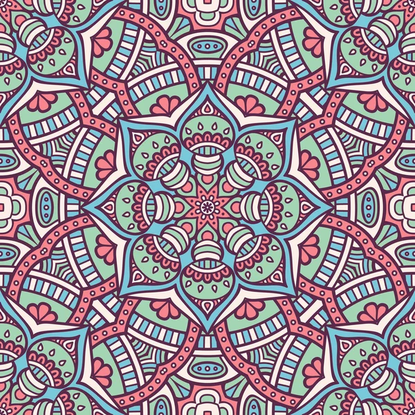 etnik çiçek seamless modeli