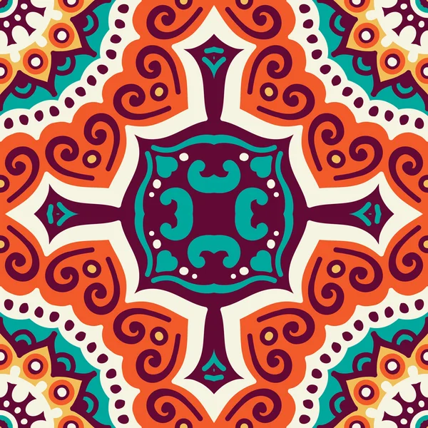 etnik çiçek seamless modeli