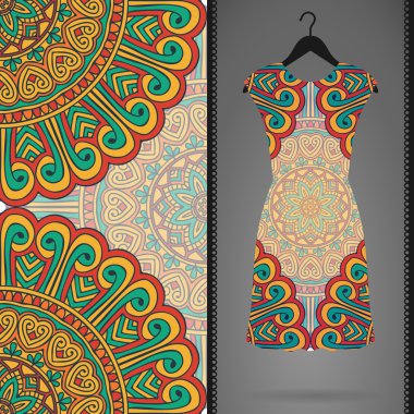 Vektör elbise ile seamless modeli