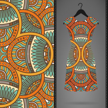 Vektör elbise ile seamless modeli